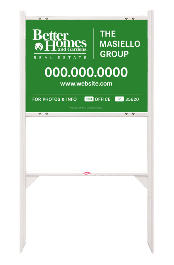 Angle Iron Frame and For Photos & Info Sign Panel Unit, 18h x 24w, Steel