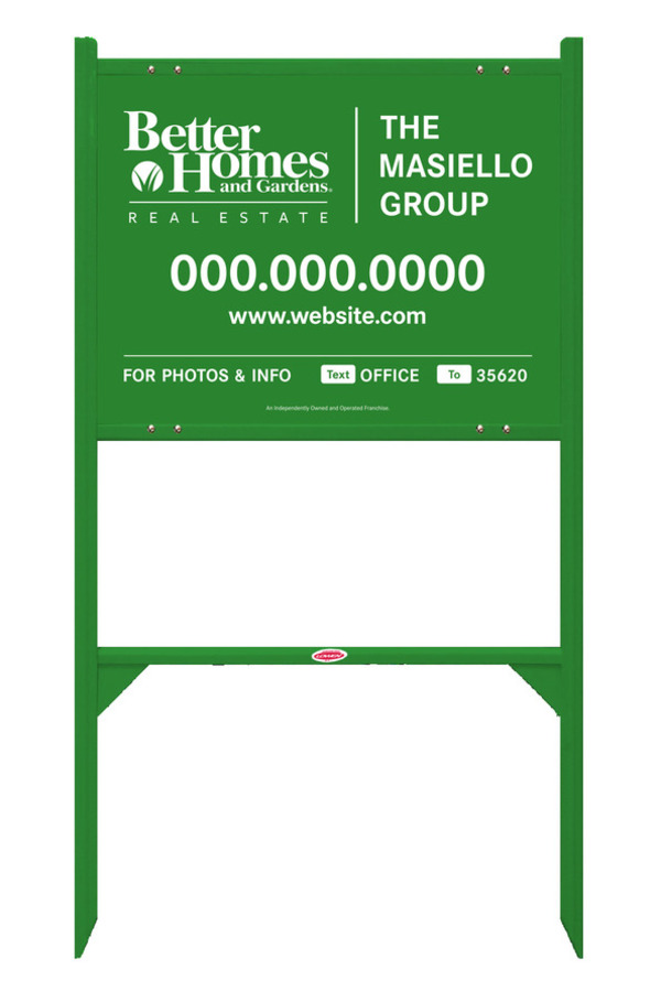 Angle Iron Frame and For Photos & Info Sign Panel Unit, 18h x 24w, Steel