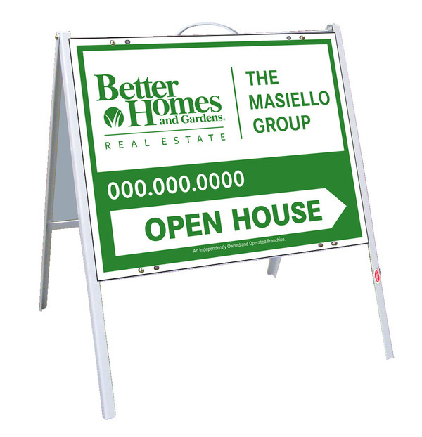 Open House A-Frame and Sign Panel Unit, 18h x 24w