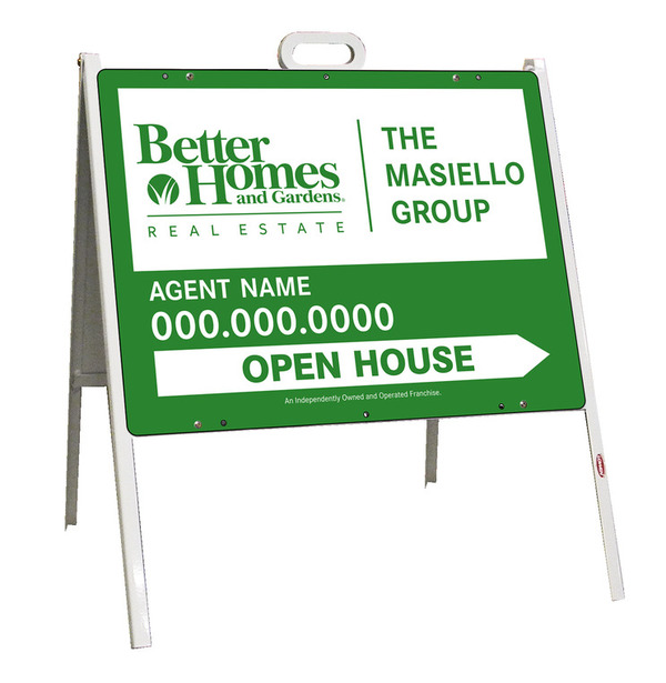 open house a-frame and agent sign panel unit, 24 GA steel 18h x 24w