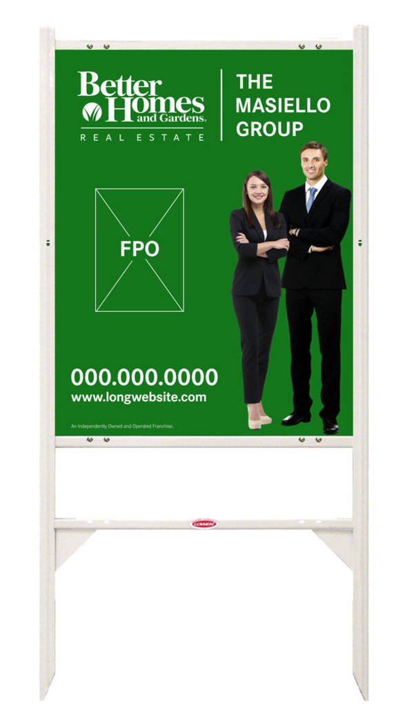 Angle Iron Frame and Sign Panel Unit, 30h x 24w