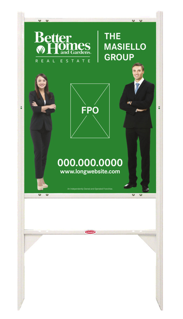 Angle Iron Frame and Sign Panel Unit, 30h x 24w