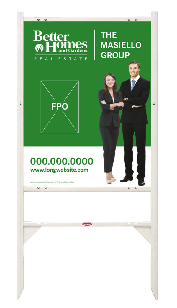 Angle Iron Frame and Sign Panel Unit, 30h x 24w