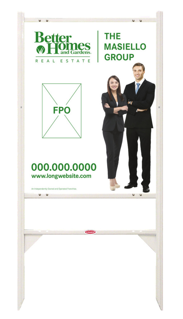 Angle Iron Frame and Sign Panel Unit, 30h x 24w