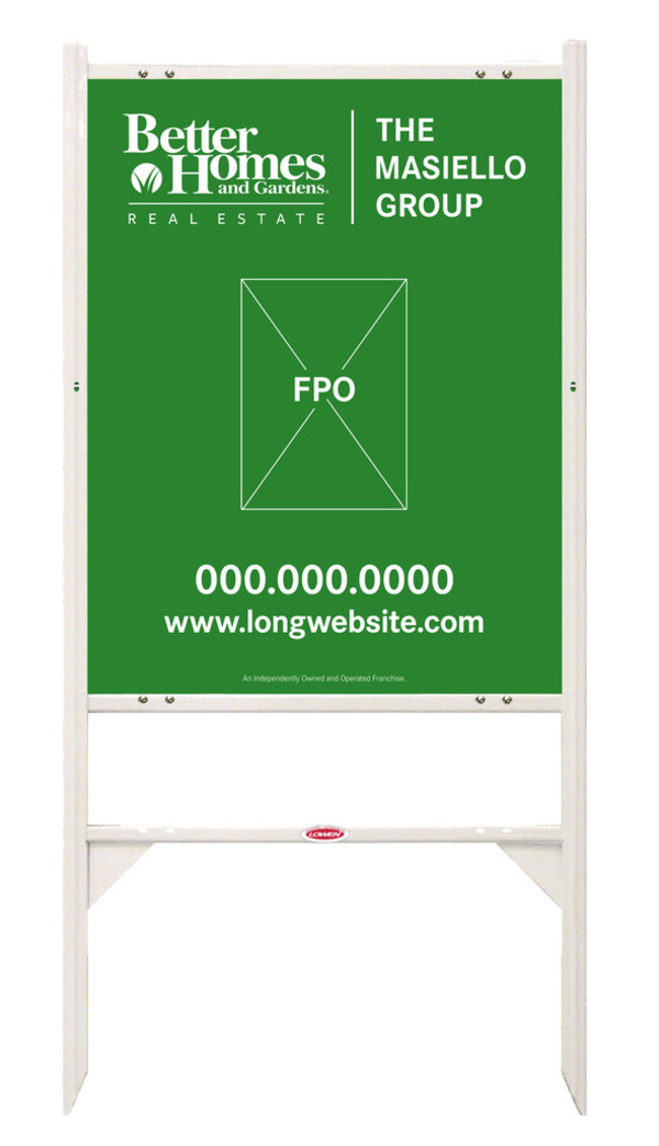 Angle Iron Frame and Sign Panel Unit, 30h x 24w