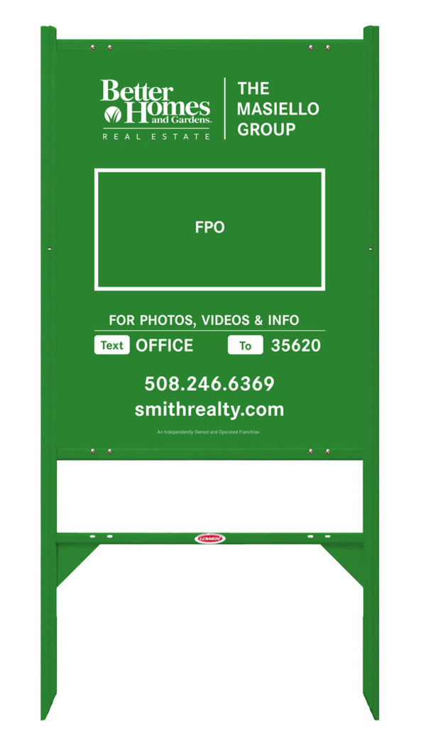 Angle Iron Frame and For Photos & Info w Logo Sign Panel Unit, 30h x 24w, Steel