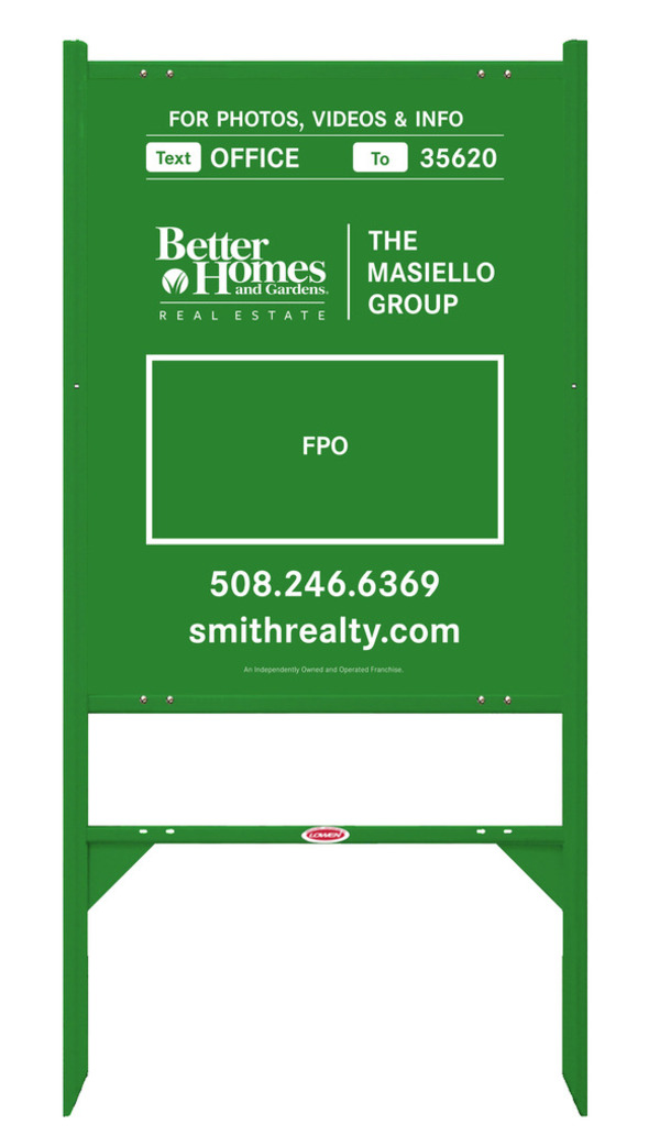 Angle Iron Frame and For Photos & Info w Logo Sign Panel Unit, 30h x 24w, Steel
