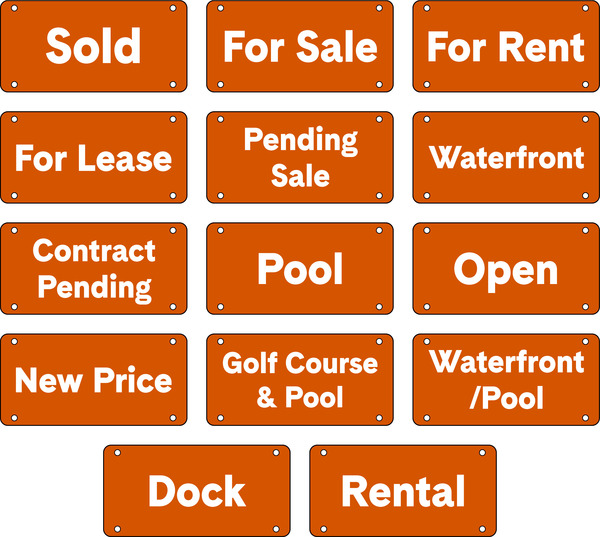 Hanging Message Sign Rider, 6h x 12w, 3mm Aluminum Composite