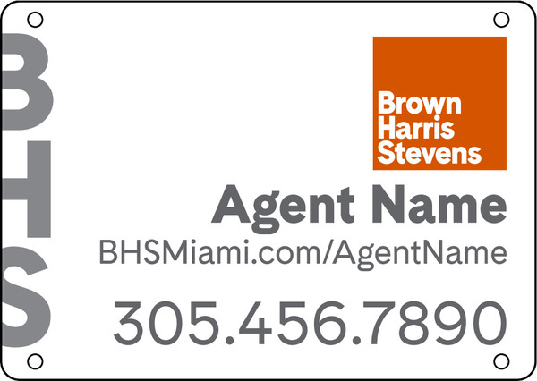 Hanging Agent Sign Panel, 10h x 14w, 3mm Aluminum Composite