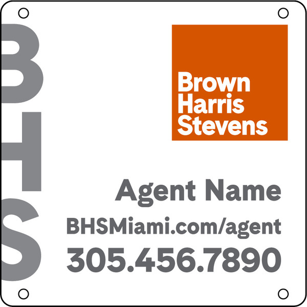 Hanging Agent Sign Panel, 12h x 12w, 3mm Aluminum Composite