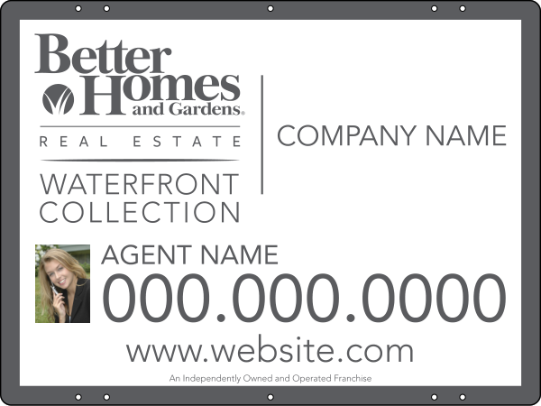 Waterfront Collection Photo sign panel, 24 GA steel 18h x 24w