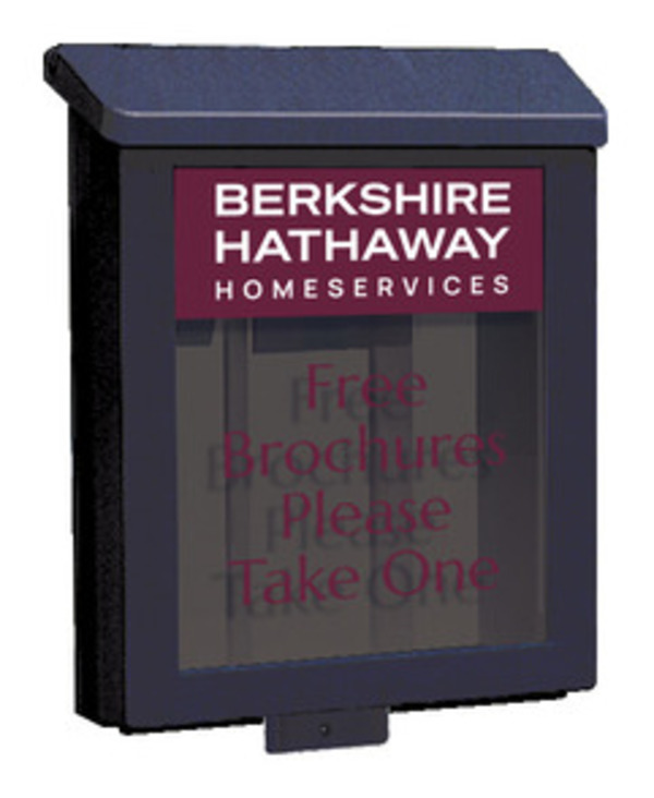 Real Estate Sign Black Plastic Yard Box for Arc Sign Frame