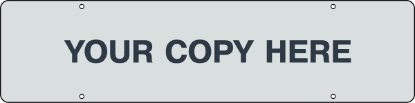 Custom Sign Rider 6h x 24.w 3mm Aluminum Composite, For use on standard residential For Sale Signs.