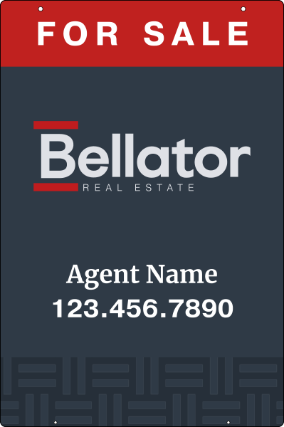 Hanging Sign Panel, 36h x 24w, 3mm Aluminum Composite, These signs require a 6h x 24w rider and Aluminum Post.