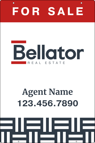 Hanging Sign Panel, 36h x 24w, 3mm Aluminum Composite, These signs require a 6h x 24w rider and Aluminum Post.