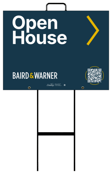 Grab and Go Office Open House Sign Panel Unit, 18h x 24w, 4mm Corrugated
