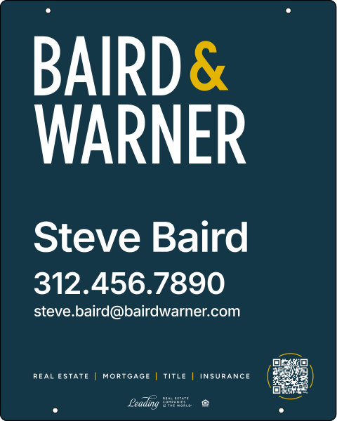 Agent Name Hanging Sign Panel, 30h x 24w, 3MM Aluminum Composite