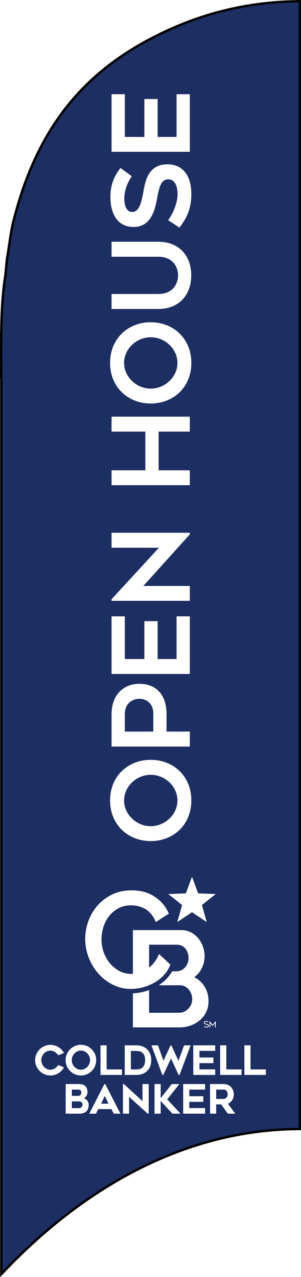 Real Estate OPEN HOUSE FEATHER FLAG ONLY, 10-foot