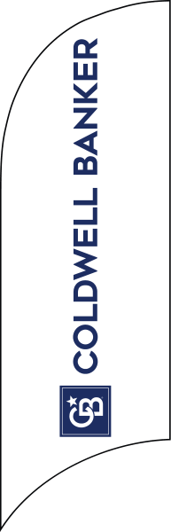 Real Estate COLDWELL BANKER LOGO FEATHER FLAG ONLY, 7-foot