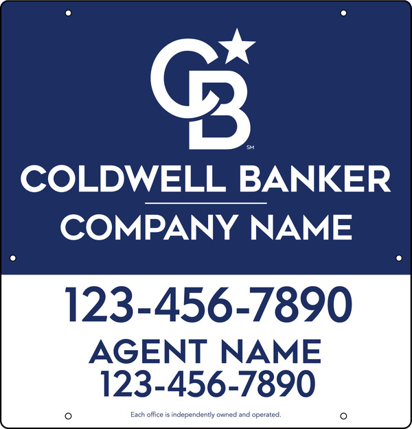 Agent Hanging Sign Panel, 25h x 24w, Poly
