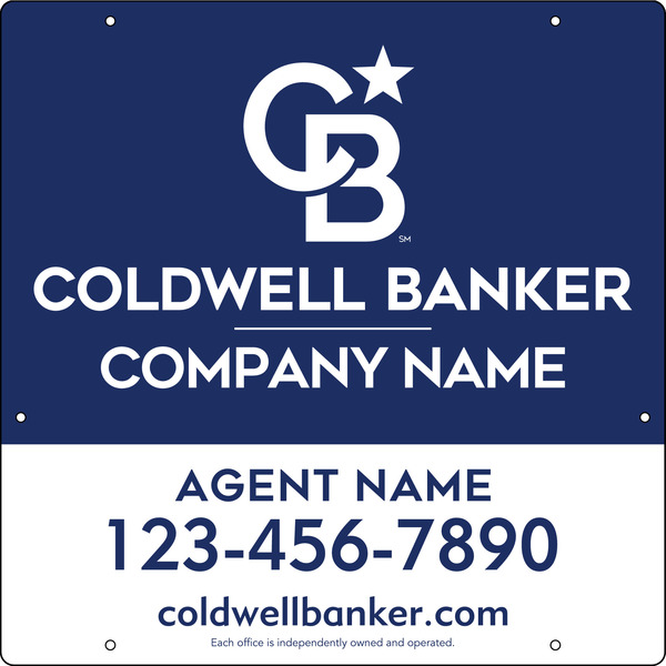 Agent Hanging Sign Panel, 24h x 24w, Steel