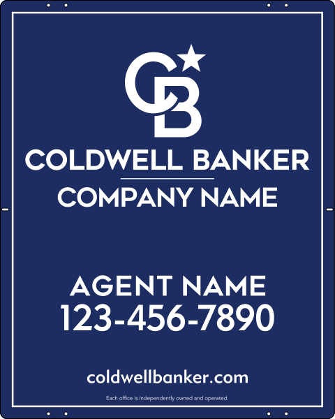 Agent Sign Panel, 30h x 24w, Steel