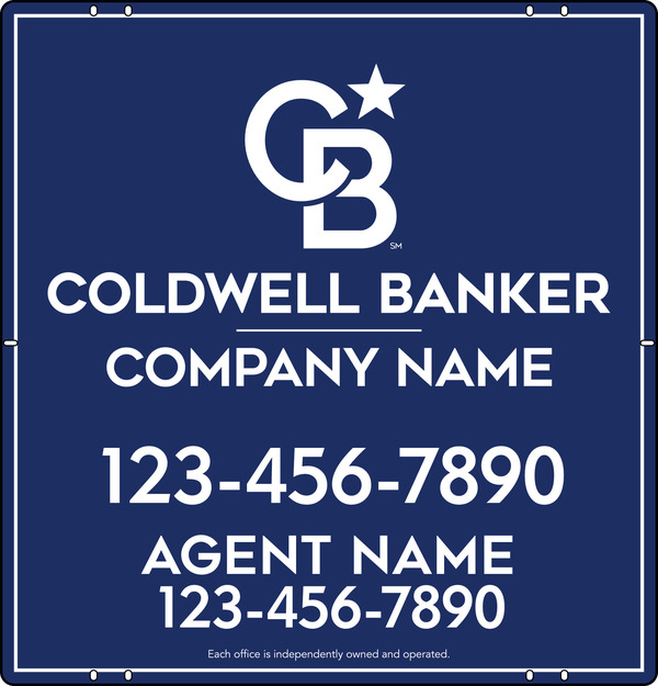 Agent Sign Panel, 25h x 24w, Poly