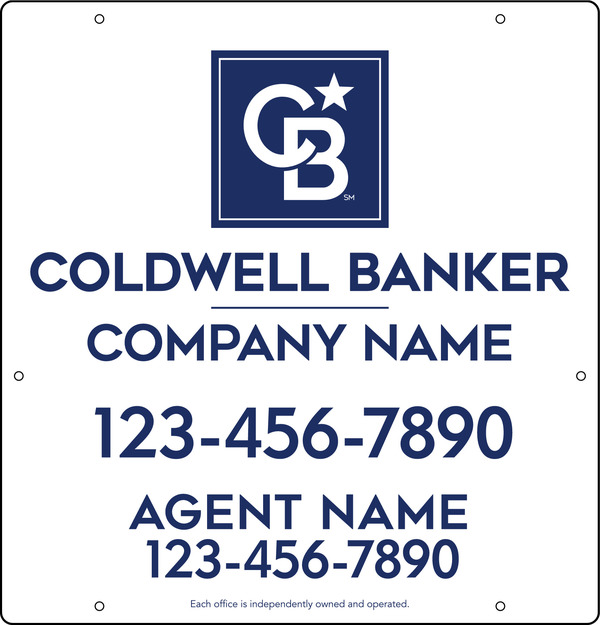 Agent Hanging Sign Panel, 25h x 24w, .063 Aluminum
