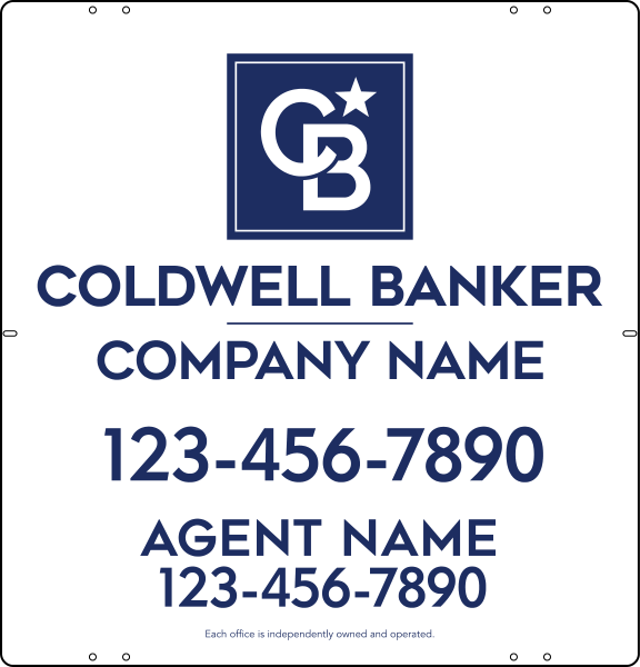 Agent Sign Panel, 25h x 24w, 3MM Aluminum Composite