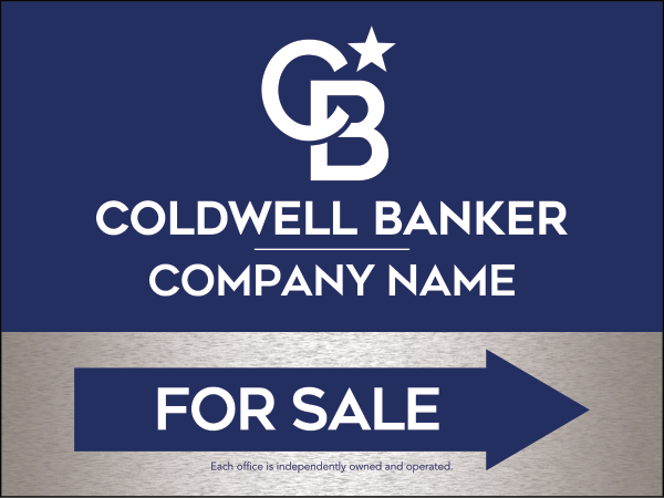 Directional Office For Sale Sign Panel, 18h x 24w, 4mm Corrugated