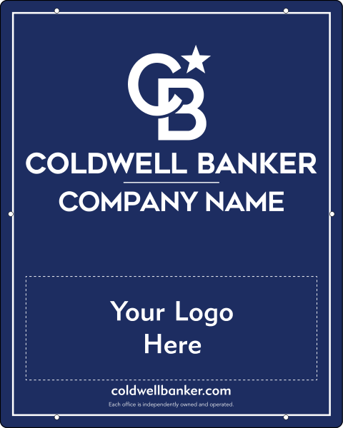 Agent Logo Hanging Sign Panel, 30h x 24w, 3MM Aluminum Composite