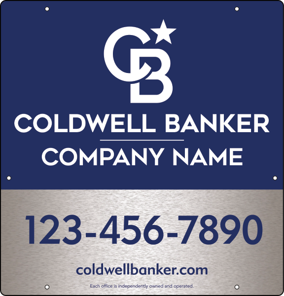 Office Hanging Sign Panel, 25h x 24w, 3MM Brushed Aluminum Composite