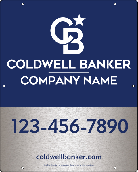 Office Hanging Sign Panel, 30h x 24w, 3MM Brushed Aluminum Composite