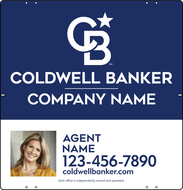 Agent Photo Sign Panel, 25h x 24w, Steel