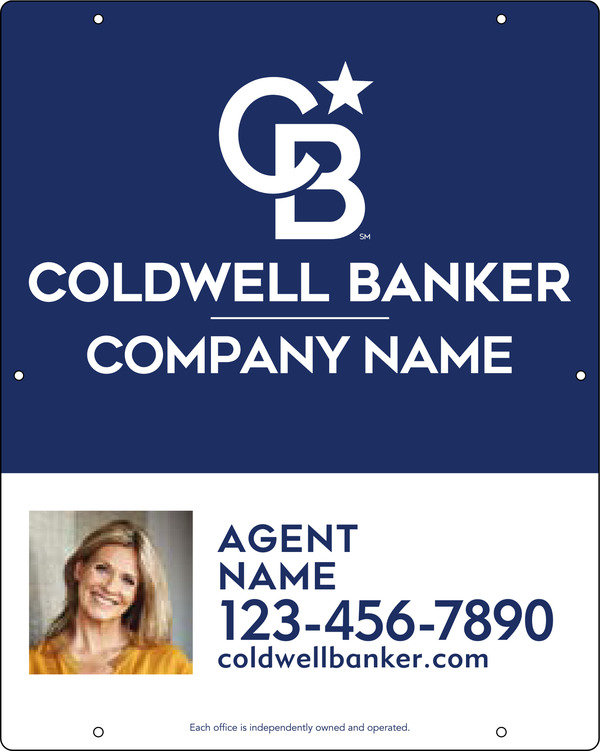 Agent Photo Hanging Sign Panel, 30h x 24w, 3MM Aluminum Composite