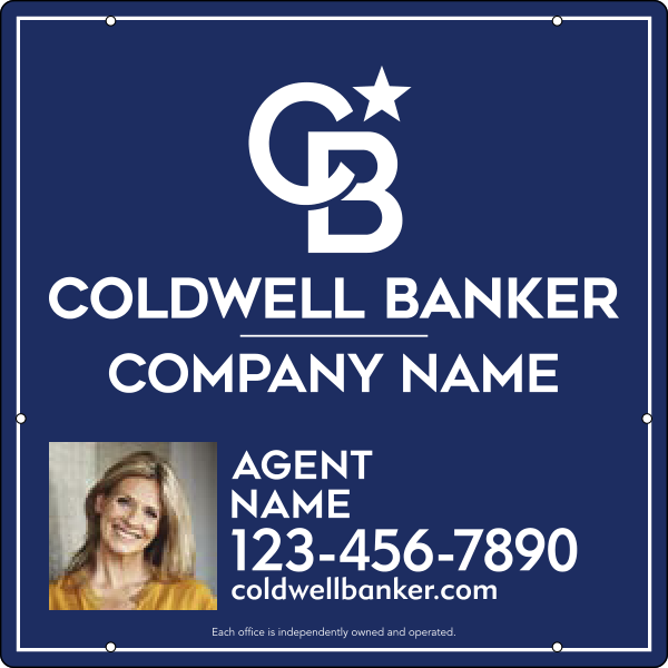 Agent Photo Hanging Sign Panel, 24h x 24w, 3MM Aluminum Composite