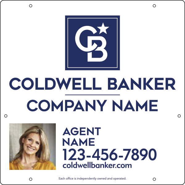 Agent Photo Hanging Sign Panel, 24h x 24w, 3MM Aluminum Composite