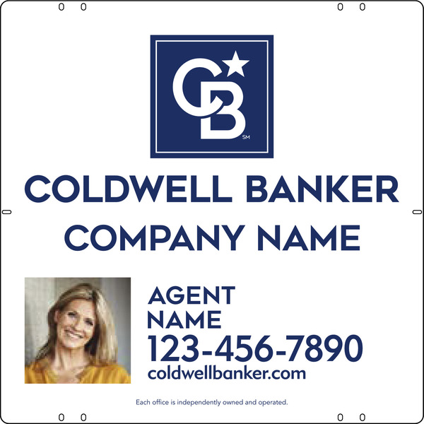 Agent Photo Sign Panel, 24h x 24w, Poly