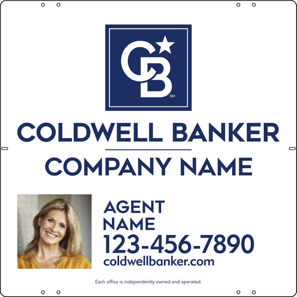 Agent Photo Sign Panel, 24h x 24w, .040 Aluminum
