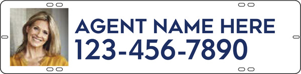Agent Photo Sign Rider, 6h x 24w, Steel