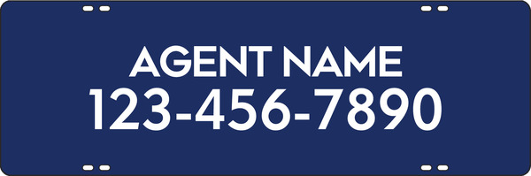 Agent Name Sign Rider, 8h x 24w, .090 Poly