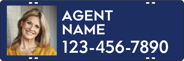 Agent Photo Sign Rider, 8h x 24w, .090 Poly