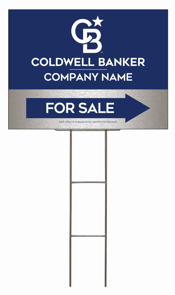 Wire H-Stake and Office For Sale Sign Panel Unit, 18h x 24w, 4mm Corrugated