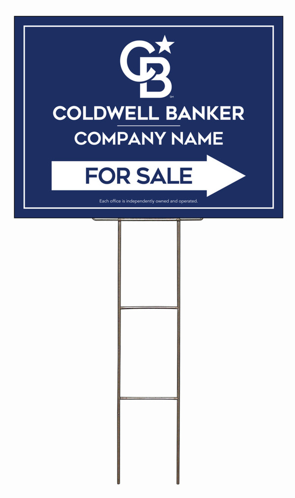 Wire H-Stake and Office For Sale Sign Panel Unit, 18h x 24w, 4mm Corrugated