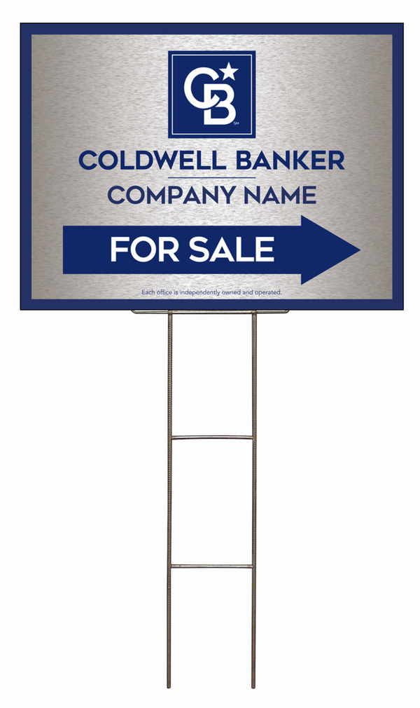 Wire H-Stake and Office For Sale Sign Panel Unit, 18h x 24w, 4mm Corrugated