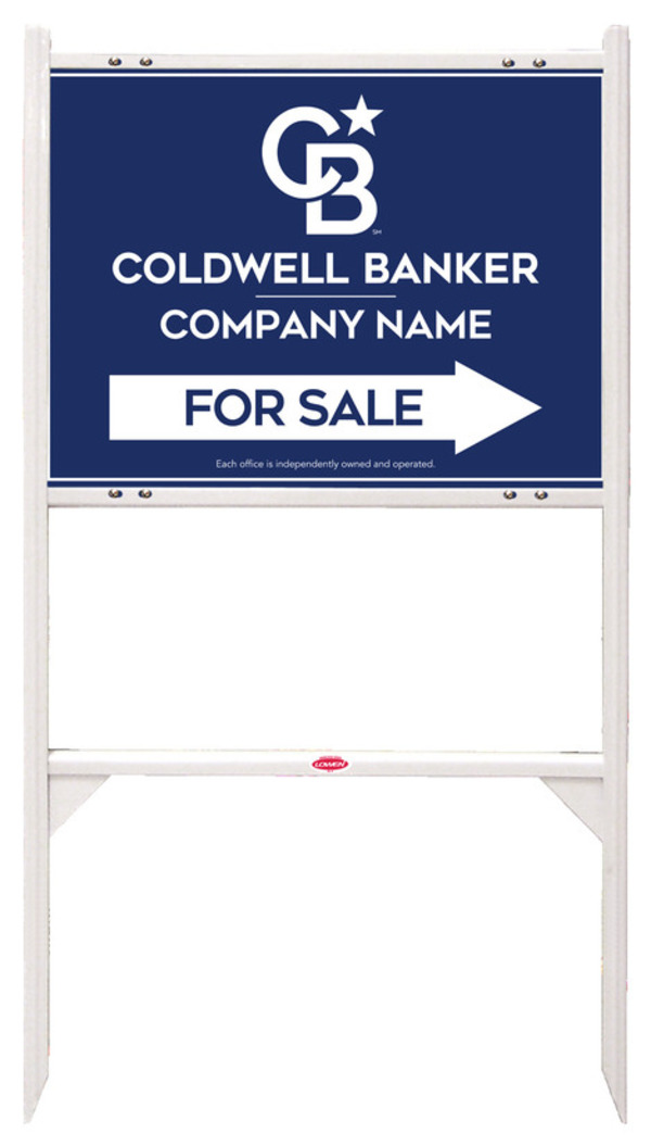 Angle Iron Frame and Office For Sale Sign Panel Unit, 18h x 24w, Steel