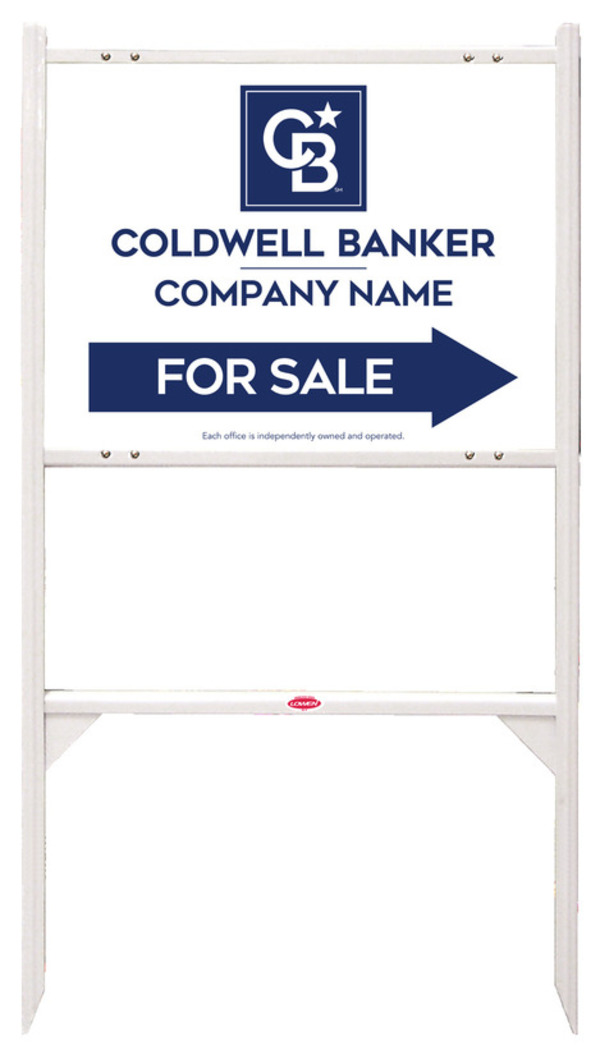 Angle Iron Frame and Office For Sale Sign Panel Unit, 18h x 24w, Steel