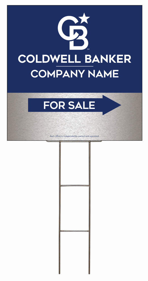Wire H-Stake and Office For Sale Sign Panel Unit, 24h x 24w, 4mm Corrugated