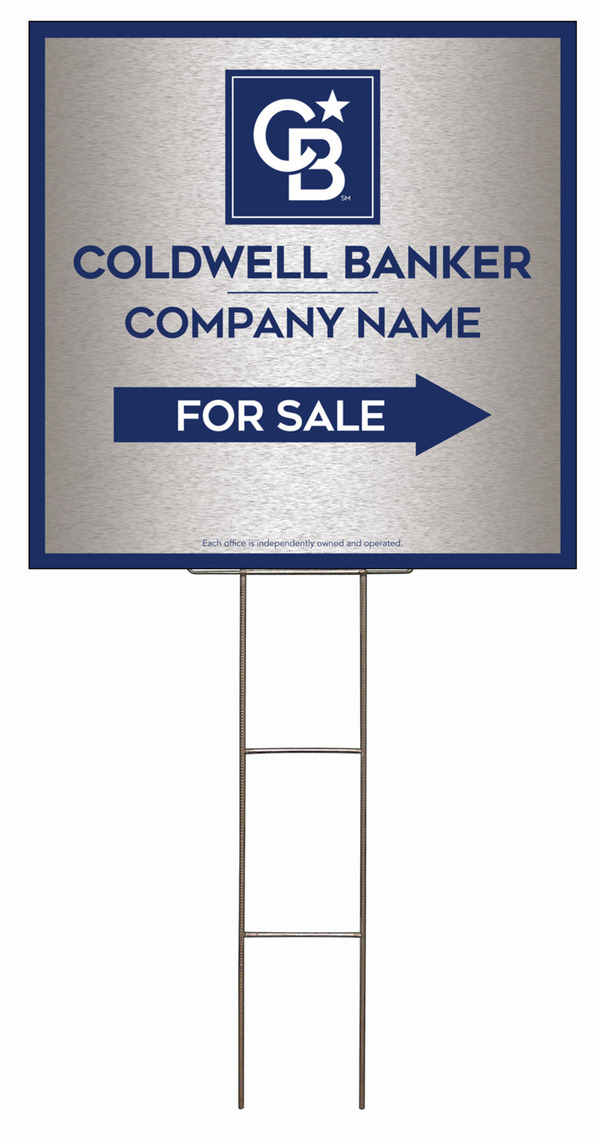 Wire H-Stake and Office For Sale Sign Panel Unit, 24h x 24w, 4mm Corrugated