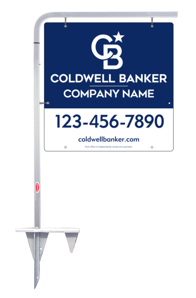 Tubular Stake and Office Sign Panel Unit, 24h x 24w, 3MM Aluminum Composite